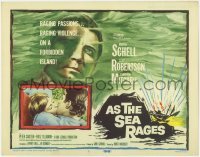3x027 AS THE SEA RAGES TC '60 Maria Schell, Cliff Robertson, cool ocean artwork!