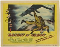3x039 BAILOUT AT 43,000 TC '57 the rocket-hot story of our human bullets, cool skydiving image!