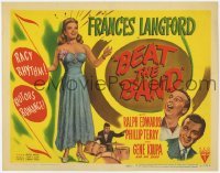 3x045 BEAT THE BAND TC '47 artwork of sexy Frances Langford & Gene Krupa playing drums!