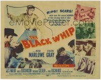 3x061 BLACK WHIP TC '56 what was the secret HORROR of this strange killer of the West?