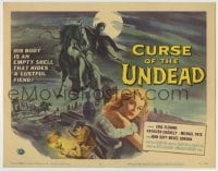 3x118 CURSE OF THE UNDEAD TC '59 Universal western horror, great graveyard art by Reynold Brown!