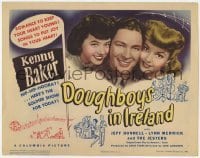 3x137 DOUGHBOYS IN IRELAND TC '43 Kenny Baker w/ pretty girls in the hip-hip-hooray soldier show!