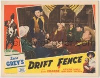 3x653 DRIFT FENCE LC #4 R51 cowboy Buster Crabbe interrupts three men drinking in saloon!
