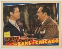 3x656 EARL OF CHICAGO LC '40 c/u of Edward Arnold telling Robert Montgomery to take it easy!