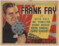3x171 FOOL'S ADVICE TC R38 cool art of Frank Fay, America's Radio Idol, Meet the Mayor!