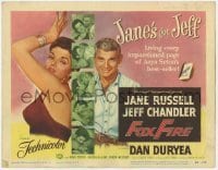 3x180 FOXFIRE TC '55 many images of sexy Jane Russell, Jeff Chandler!