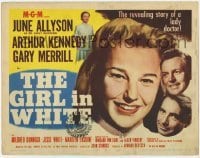 3x194 GIRL IN WHITE TC '52 the revealing story of lady doctor June Allyson & Arthur Kennedy!