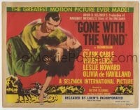 3x199 GONE WITH THE WIND TC R54 Clark Gable, Vivien Leigh, all-time classic!