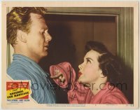 3x698 GROUNDS FOR MARRIAGE LC #4 '51 close up of Kathryn Grayson in pajamas scolding Van Johnson!