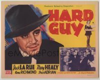 3x213 HARD GUY TC '41 super c/u of Jack La Rue, Mary Healy, Elmer Clifton directed crime action!