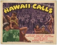 3x215 HAWAII CALLS TC R46 Ward Bond, Mamo Clark, sexy Hawaiian hula dancers & native musicians!