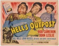 3x223 HELL'S OUTPOST TC '55 Rod Cameron, Chill Wills, John Russell & Joan Leslie!
