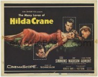 3x231 HILDA CRANE TC '56 Guy Madison, Jean Pierre Aumont, art of sexy Jean Simmons in title role!