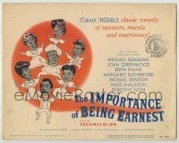 3x247 IMPORTANCE OF BEING EARNEST TC '53 Oscar Wilde's comedy of manners, morals & matrimony!
