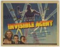 3x251 INVISIBLE AGENT TC '42 great fx image of invisible man with WWII airplanes, Peter Lorre