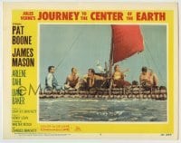 3x745 JOURNEY TO THE CENTER OF THE EARTH LC #5 '59 James Mason, Pat Boone & cast on homemade raft!