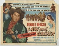 3x266 LAW & ORDER TC '53 sheriff Ronald Reagan haunted by Dorothy Malone's scarlet lips!
