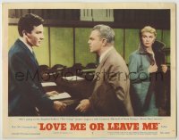 3x782 LOVE ME OR LEAVE ME LC #5 '55 James Cagney between Cameron Mitchell & Doris Day as Etting!