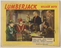 3x784 LUMBERJACK LC #7 '44 William Boyd as Hopalong Cassidy with five others in realtor's office!