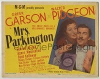 3x327 MRS. PARKINGTON TC '44 great romantic close up of Greer Garson & Walter Pidgeon!