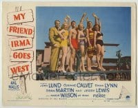 3x818 MY FRIEND IRMA GOES WEST LC #4 '50 Dean Martin & Jerry Lewis with top stars in swimsuits!
