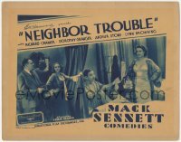 3x824 NEIGHBOR TROUBLE LC '32 Richard Cramer, Dorothy Granger, Lynn Browning, Stone, Mack Sennett!