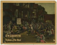 3x836 ORPHANS OF THE STORM LC '21 D.W. Griffith, far shot of French Revolution taking place!