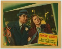 3x848 PENNY SERENADE LC '41 c/u of Cary Grant holding record & Irene Dunne looking upward!