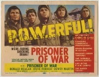 3x371 PRISONER OF WAR TC '54 Ronald Reagan vs Communists, MGM's daring & shocking drama!