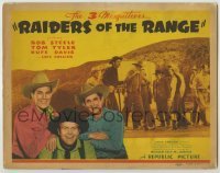 3x374 RAIDERS OF THE RANGE TC '42 The 3 Mesquiteers, Bob Steele, Tom Tyler & Rufe Davis!