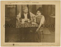 3x929 SUNNYSIDE LC R20s Henry Bermgan glares at Tramp Charlie Chaplin blowing on his coffee!