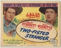 3x477 TWO-FISTED STRANGER TC '46 Charles Starrett as the Durango Kid with Smiley Burnette!