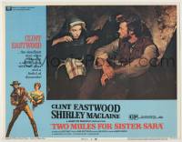3x956 TWO MULES FOR SISTER SARA LC #6 '70 gunslinger Clint Eastwood & Shirley MacLaine in cave!