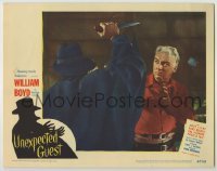 3x960 UNEXPECTED GUEST LC #8 '47 William Boyd as Hopalong Cassidy attacked by man with knife!