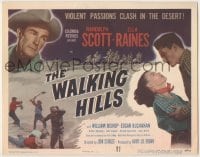 3x484 WALKING HILLS TC '49 Randolph Scott, Ella Raines, directed by John Sturges!