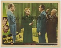 3x994 WOMAN IN GREEN LC '45 Basil Rathbone as Sherlock Holmes w/ Hillary Brooke & Henry Daniell!