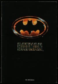 3y018 BATMAN tear-out poster book '89 Michael Keaton, Jack Nicholson, directed by Tim Burton!