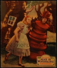 3y169 ALICE IN WONDERLAND jumbo LC '33 Charlotte Henry with Edna May Oliver as the Red Queen!