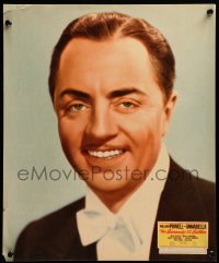 3y171 BARONESS & THE BUTLER jumbo LC '38 head & shoulders smiling portrait of William Powell!