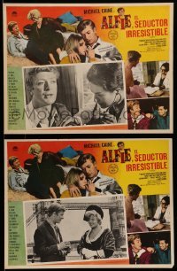 3y518 ALFIE 2 Mexican LCs '67 English playboy Michael Caine & Shelley Winters!
