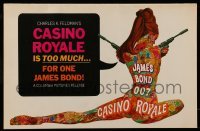 3y049 CASINO ROYALE pressbook '68 all-star James Bond spy spoof, sexy Robert McGinnis art!
