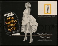 3y078 SEVEN YEAR ITCH pressbook '55 Billy Wilder, classic image of Marilyn Monroe's skirt blowing!