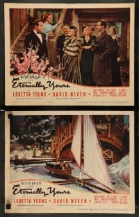 3z924 ETERNALLY YOURS 2 LCs '39 sexiest Loretta Young & David Niven want old fashioned love!
