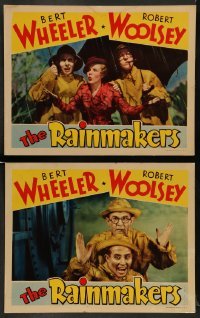 3z976 RAINMAKERS 2 LCs '35 the clown princes of comedy Bert Wheeler & Robert Woolsey!