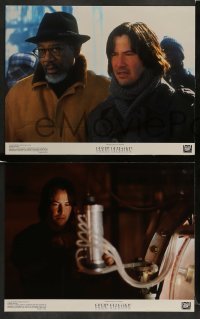 3z076 CHAIN REACTION 8 color 11x14 stills '96 Keanu Reeves, Rachel Weisz, Morgan Freeman!