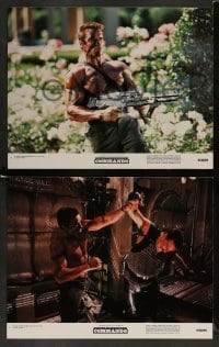 3z090 COMMANDO 8 color 11x14 stills '85 Arnold Schwarzenegger is going to make someone pay!