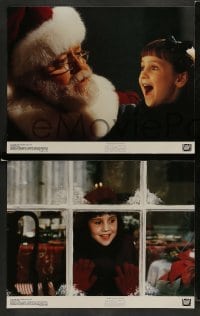 3z292 MIRACLE ON 34th STREET 8 color 11x14 stills '94 Richard Attenborough as Santa Claus!