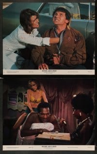 3z602 MOTHER, JUGS & SPEED 6 color 11x14 stills '76 sexy Raquel Welch, Bill Cosby & Harvey Keitel!
