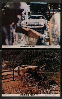 3z522 VANISHING POINT 7 color 11x14 stills '71 Barry Newman, Bob Donner, car chase cult classic!