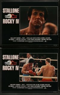 3z354 ROCKY IV 8 English LCs '85 boxing heavyweight boxing champ Sylvester Stallone, Lundgren!